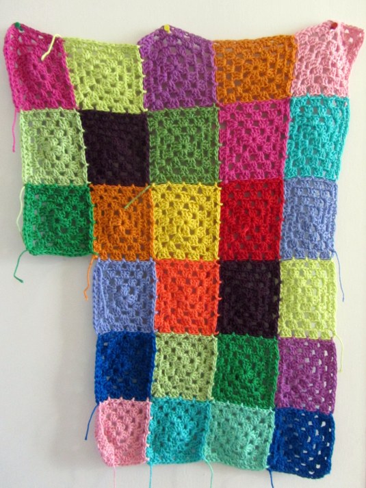 granny square patch work